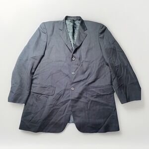 Nino Bertini Blazer 42R Italian Wool Super 100s Windowpane Biella Italy